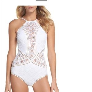 Becca white one piece swimsuit